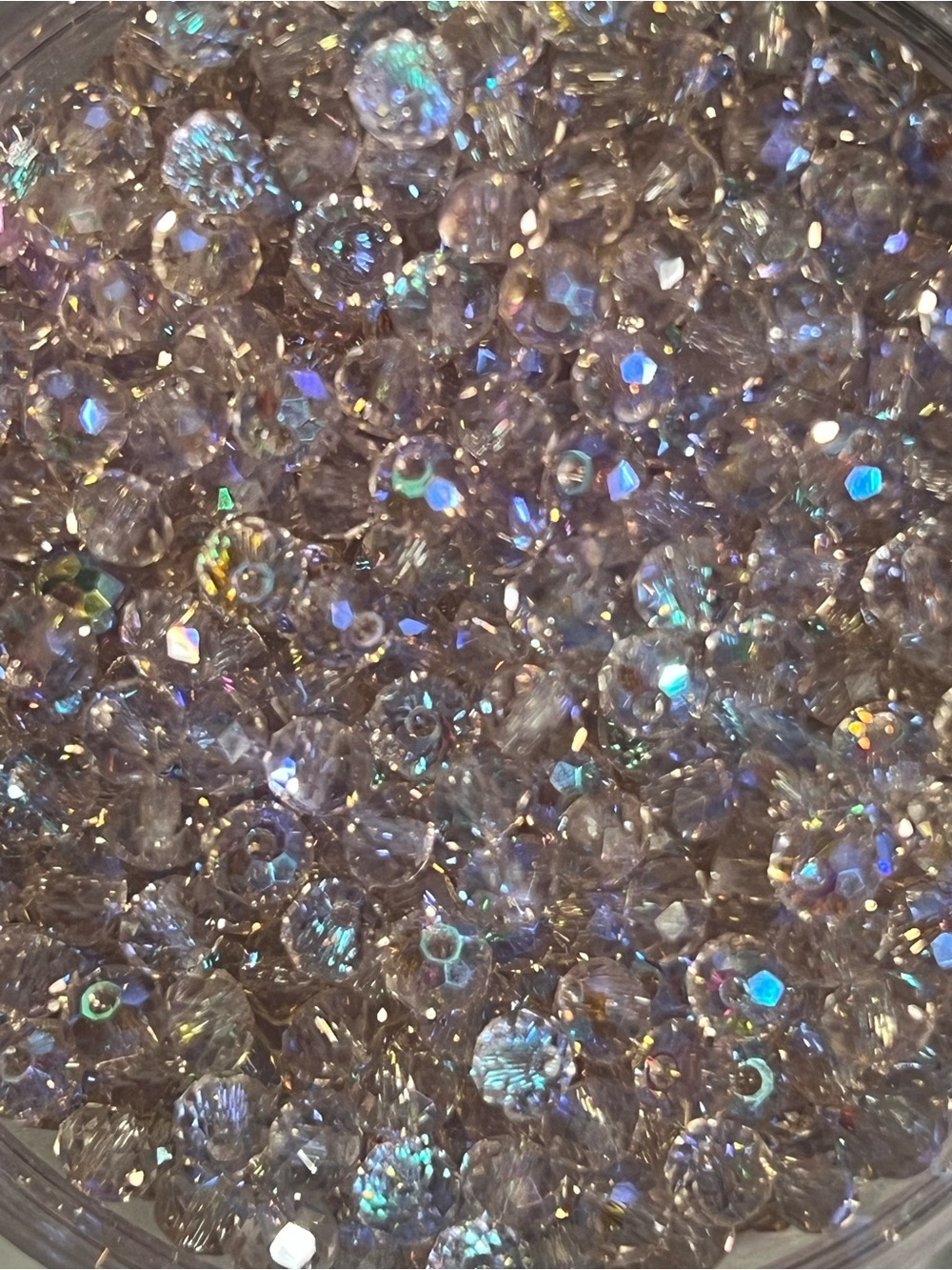 Aurora Crystal Bead Mix - Iridescent Clear Glass